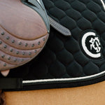 Kentucky Horsewear Saddle Pad 3D Logo Onion Quilt Jumping - Black - Kentucky Horsewear - Equiluxe Tack