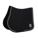 Kentucky Horsewear Saddle Pad 3D Logo Onion Quilt Jumping - Black - Kentucky Horsewear - Equiluxe Tack