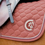 Kentucky Horsewear Saddle Pad 3D Logo Onion Quilt Jumping - Fuchsia - Kentucky Horsewear - Equiluxe Tack