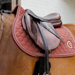 Kentucky Horsewear Saddle Pad 3D Logo Onion Quilt Jumping - Fuchsia - Kentucky Horsewear - Equiluxe Tack