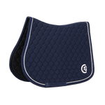 Kentucky Horsewear Saddle Pad 3D Logo Onion Quilt Jumping - Navy - Kentucky Horsewear - Equiluxe Tack