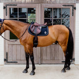 Kentucky Horsewear Saddle Pad 3D Logo Onion Quilt Jumping - Navy - Kentucky Horsewear - Equiluxe Tack