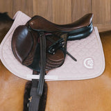 Kentucky Horsewear Saddle Pad 3D Logo Onion Quilt Jumping - Old Rose - Kentucky Horsewear - Equiluxe Tack