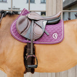Kentucky Horsewear Saddle Pad 3D Logo Onion Quilt Jumping - Purple - Kentucky Horsewear - Equiluxe Tack