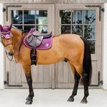 Kentucky Horsewear Saddle Pad 3D Logo Onion Quilt Jumping - Purple - Kentucky Horsewear - Equiluxe Tack