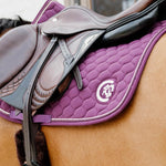 Kentucky Horsewear Saddle Pad 3D Logo Onion Quilt Jumping - Purple - Kentucky Horsewear - Equiluxe Tack