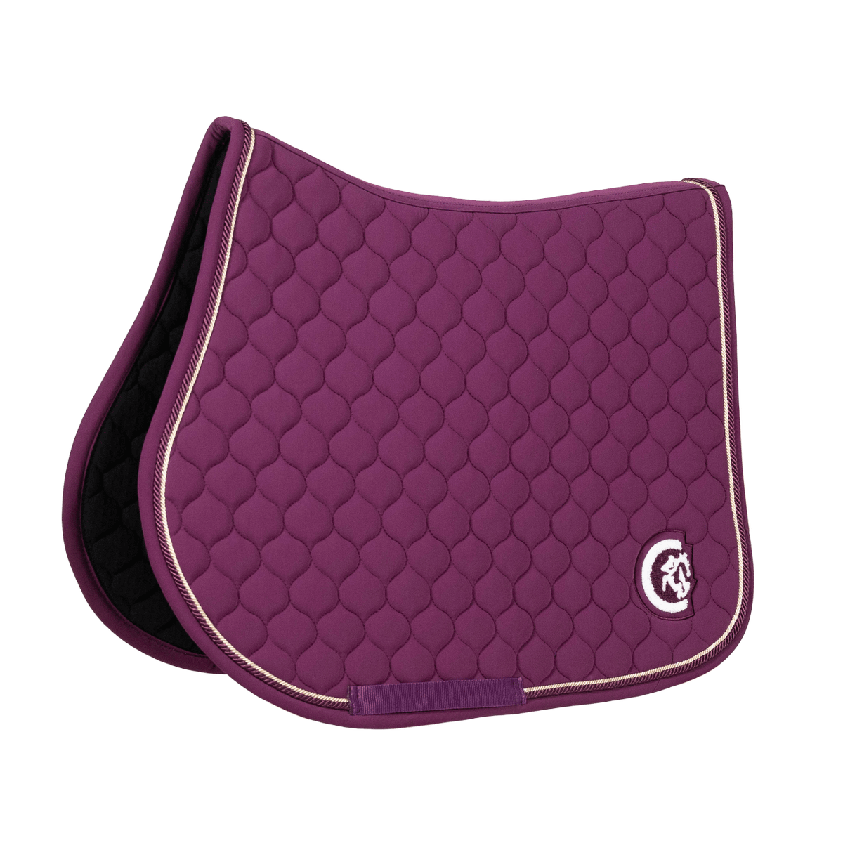 Kentucky Horsewear Saddle Pad 3D Logo Onion Quilt Jumping - Purple - Kentucky Horsewear - Equiluxe Tack