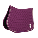 Kentucky Horsewear Saddle Pad 3D Logo Onion Quilt Jumping - Purple - Kentucky Horsewear - Equiluxe Tack