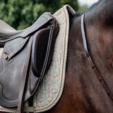 Kentucky Horsewear Saddle Pad Pied De Poule Dressage - Beige - Kentucky Horsewear - Equiluxe Tack
