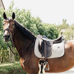 Kentucky Horsewear Saddle Pad Pied De Poule Dressage - Beige - Kentucky Horsewear - Equiluxe Tack