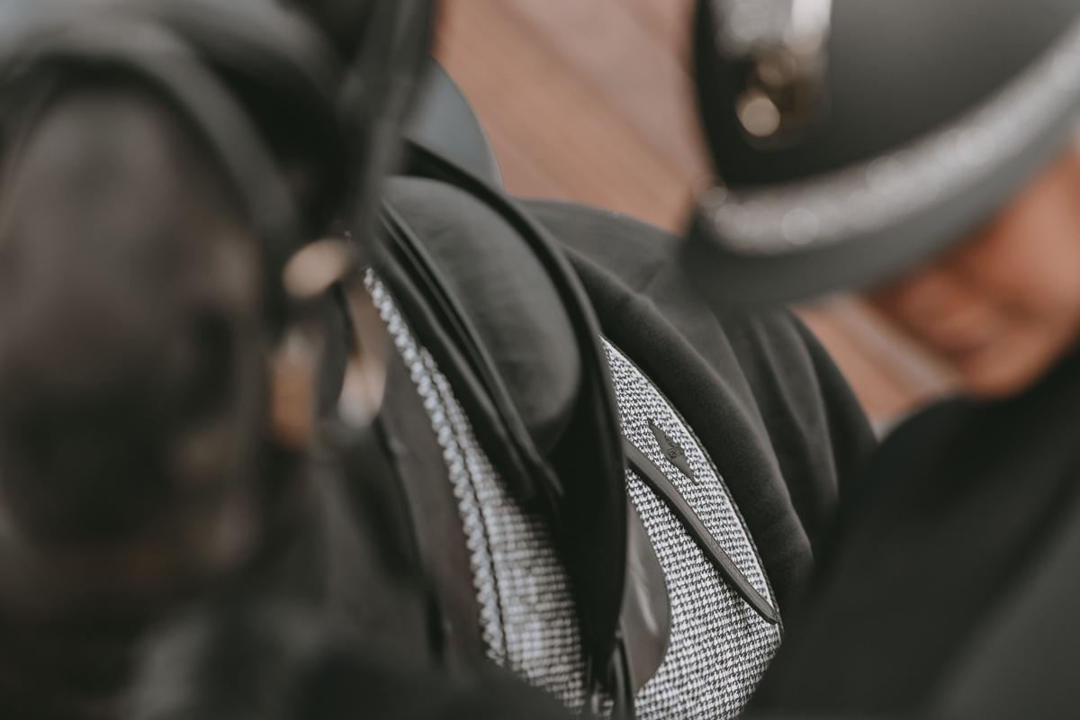 Kentucky Horsewear Saddle Pad Pied De Poule Dressage - Black - Kentucky Horsewear - Equiluxe Tack