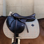 Kentucky Horsewear Saddle Pad Pied De Poule Jumping - Beige - Kentucky Horsewear - Equiluxe Tack