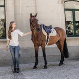 Kentucky Horsewear Saddle Pad Pied De Poule Jumping - Beige - Kentucky Horsewear - Equiluxe Tack