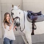 Kentucky Horsewear Saddle Pad Pied De Poule Jumping - Black - Kentucky Horsewear - Equiluxe Tack