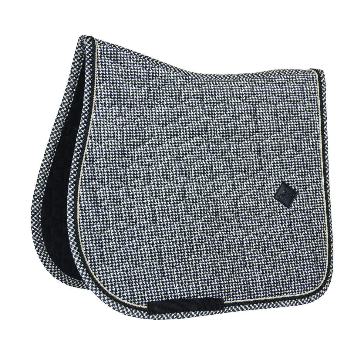 Kentucky Horsewear Saddle Pad Pied De Poule Jumping - Black - Kentucky Horsewear - Equiluxe Tack
