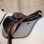 Kentucky Horsewear Saddle Pad Pied De Poule Jumping - Black - Kentucky Horsewear - Equiluxe Tack