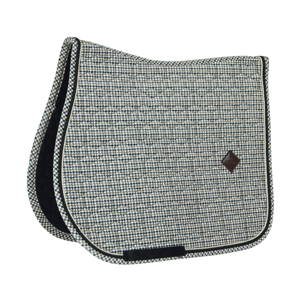 Kentucky Horsewear Saddle Pad Pied De Poule Jumping - Brown - Kentucky Horsewear - Equiluxe Tack