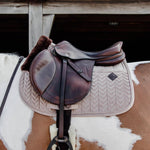 Kentucky Horsewear Skin Friendly Saddle Pad Velvet Jumping - Beige - Kentucky Horsewear - Equiluxe Tack