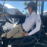 LENNA Ventilated Show Shirt Long Sleeve Sunshirt - White - Equestrian Club - Equiluxe Tack