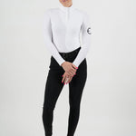 LENNA Ventilated Show Shirt Long Sleeve Sunshirt - White - Equestrian Club - Equiluxe Tack