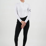 LENNA Ventilated Show Shirt Long Sleeve Sunshirt - White - Equestrian Club - Equiluxe Tack