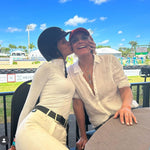 LENNA Ventilated Show Shirt Long Sleeve Sunshirt - White - Equestrian Club - Equiluxe Tack