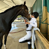 LENNA Ventilated Show Shirt Long Sleeve Sunshirt - White - Equestrian Club - Equiluxe Tack