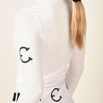 LENNA Ventilated Show Shirt Long Sleeve Sunshirt - White - Equestrian Club - Equiluxe Tack