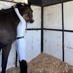 LENNA Ventilated Show Shirt Long Sleeve Sunshirt - White - Equestrian Club - Equiluxe Tack