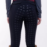 Makebe Italy Ladies Full Seat Silicone Petra Breeches - Grey, 42 - Makebe Italy - Equiluxe Tack