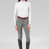 Makebe Italy Ladies Full Seat Silicone Petra Breeches - Grey, 42 - Makebe Italy - Equiluxe Tack