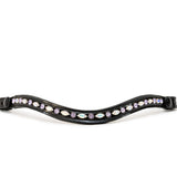 Paris Navette Crystal Patent Midline Browband - AB & Light Amethyst - Halter Ego® - Equiluxe Tack