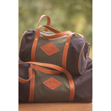 Pénélope Canvas Bowl Bag Large Model - Khaki & Black - Pénélope - Equiluxe Tack