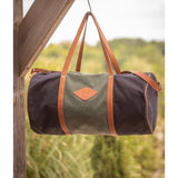 Pénélope Canvas Bowl Bag Large Model - Khaki & Black - Pénélope - Equiluxe Tack