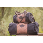 Pénélope Canvas Bowl Bag Large Model - Pink & Black - Pénélope - Equiluxe Tack