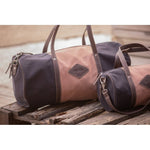 Pénélope Canvas Bowl Bag Large Model - Pink & Black - Pénélope - Equiluxe Tack