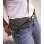 Pénélope Perforated New Phone Pocket - Black - Pénélope - Equiluxe Tack