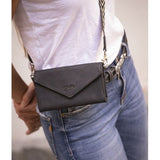 Pénélope Perforated New Phone Pocket - Black - Pénélope - Equiluxe Tack