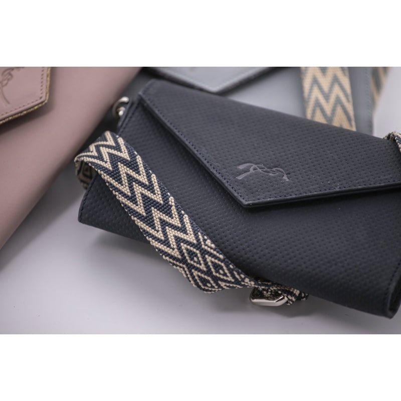 Pénélope Perforated New Phone Pocket - Navy - Pénélope - Equiluxe Tack