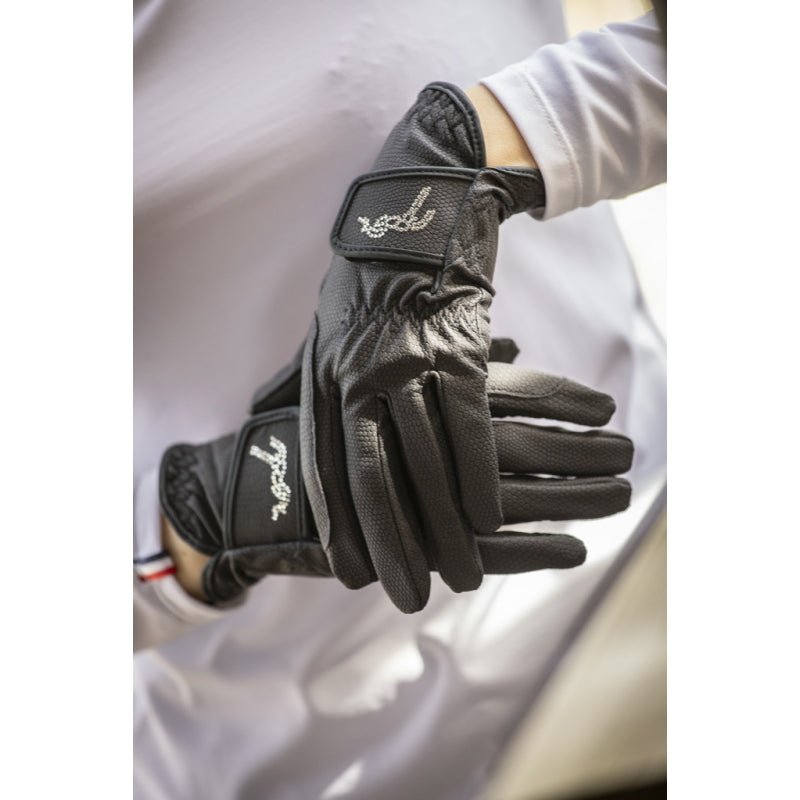 Pénélope Prisma Strass Gloves Navy / 6.5