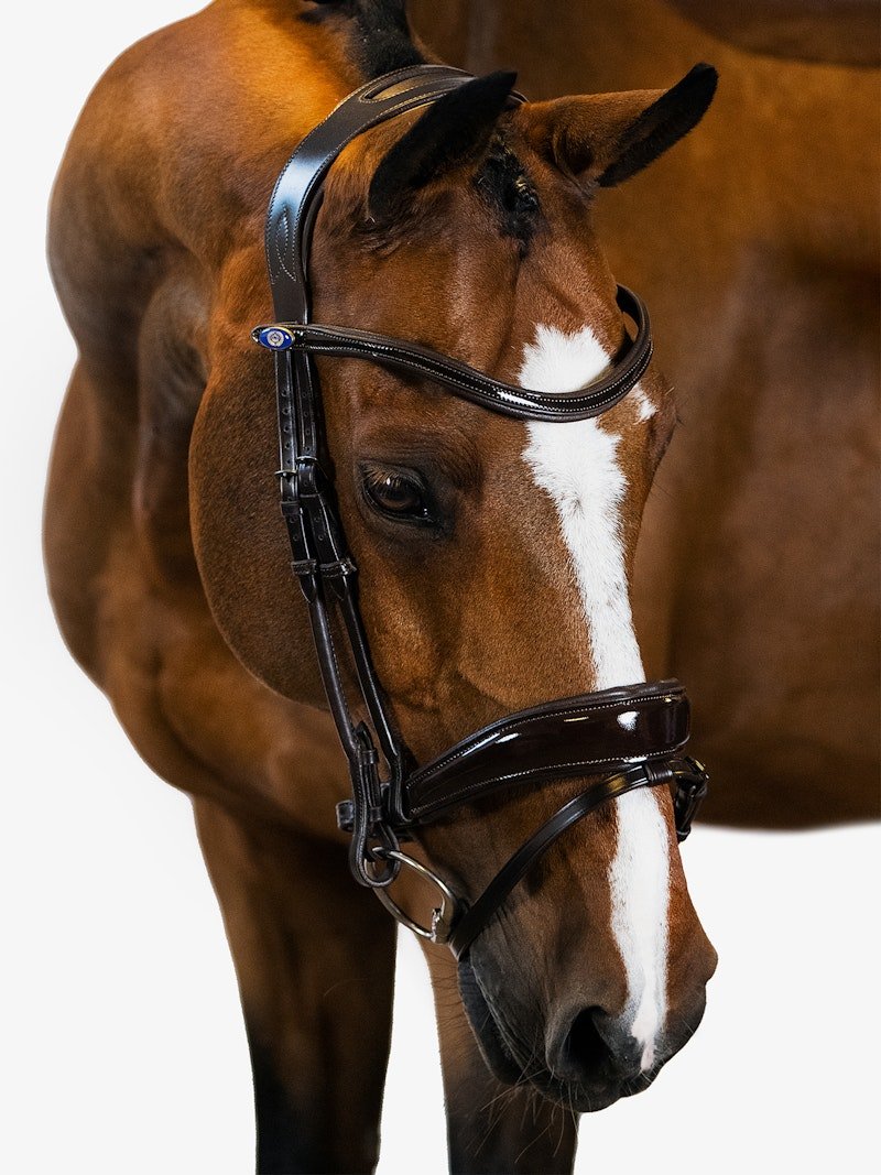 PS of Sweden Bridle Flying Change Deluxe (Patent Leather) - PS of Sweden - Equiluxe Tack