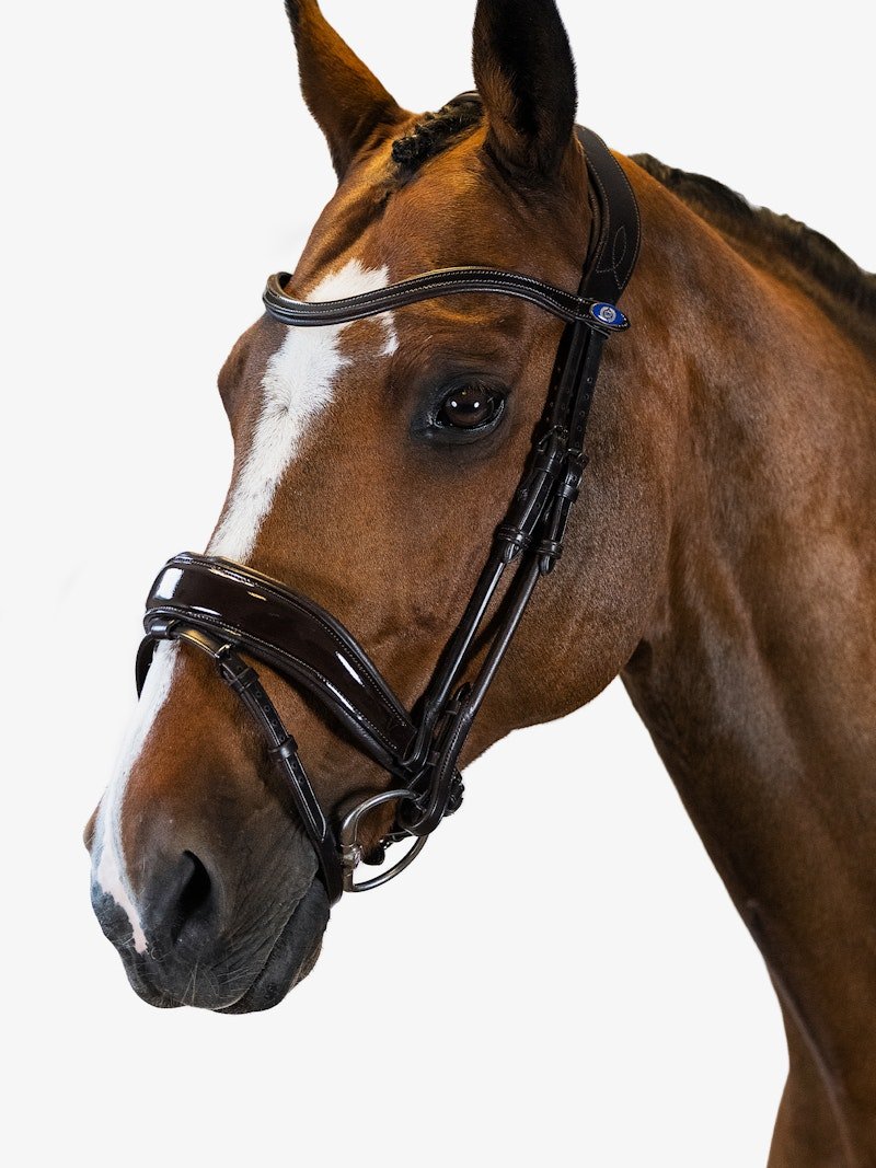 PS of Sweden Bridle Flying Change Deluxe (Patent Leather) - PS of Sweden - Equiluxe Tack