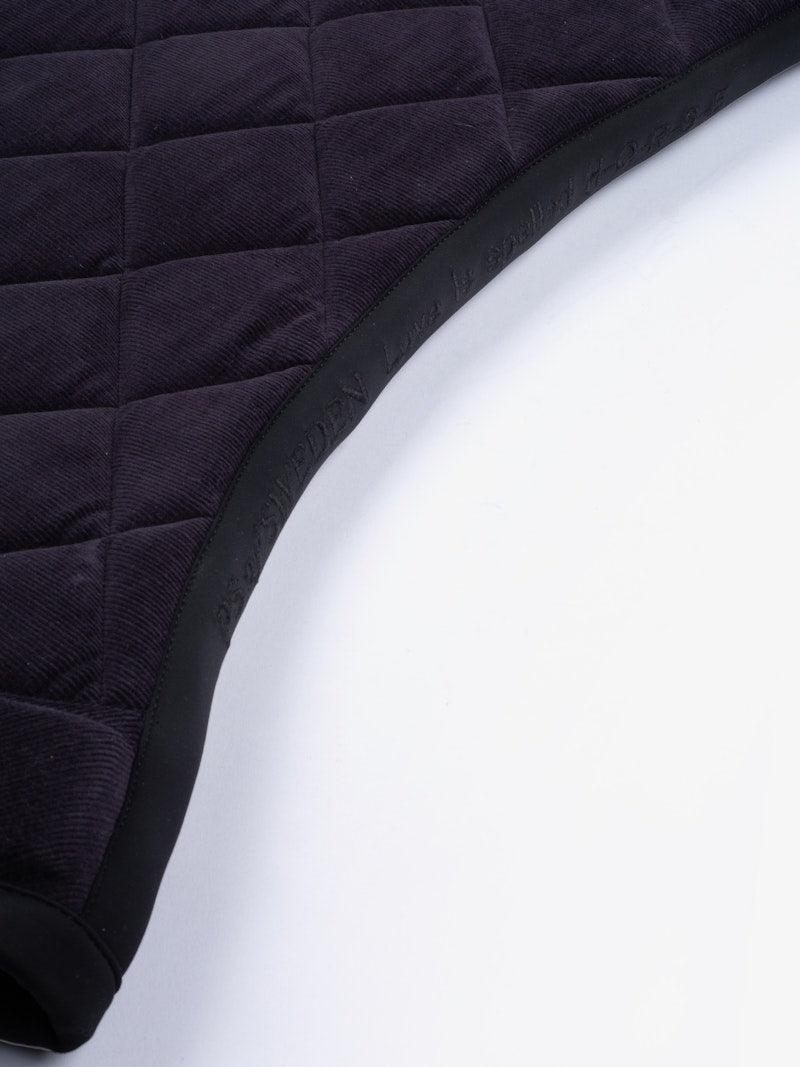 PS of Sweden Classic Corduroy Dressage Saddle Pad - Navy - PS of Sweden - Equiluxe Tack