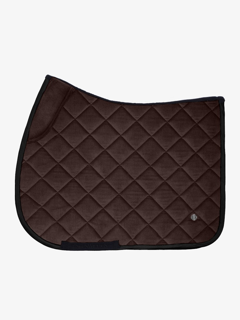 PS of Sweden Classic Corduroy Jump Saddle Pad - Coffee - PS of Sweden - Equiluxe Tack