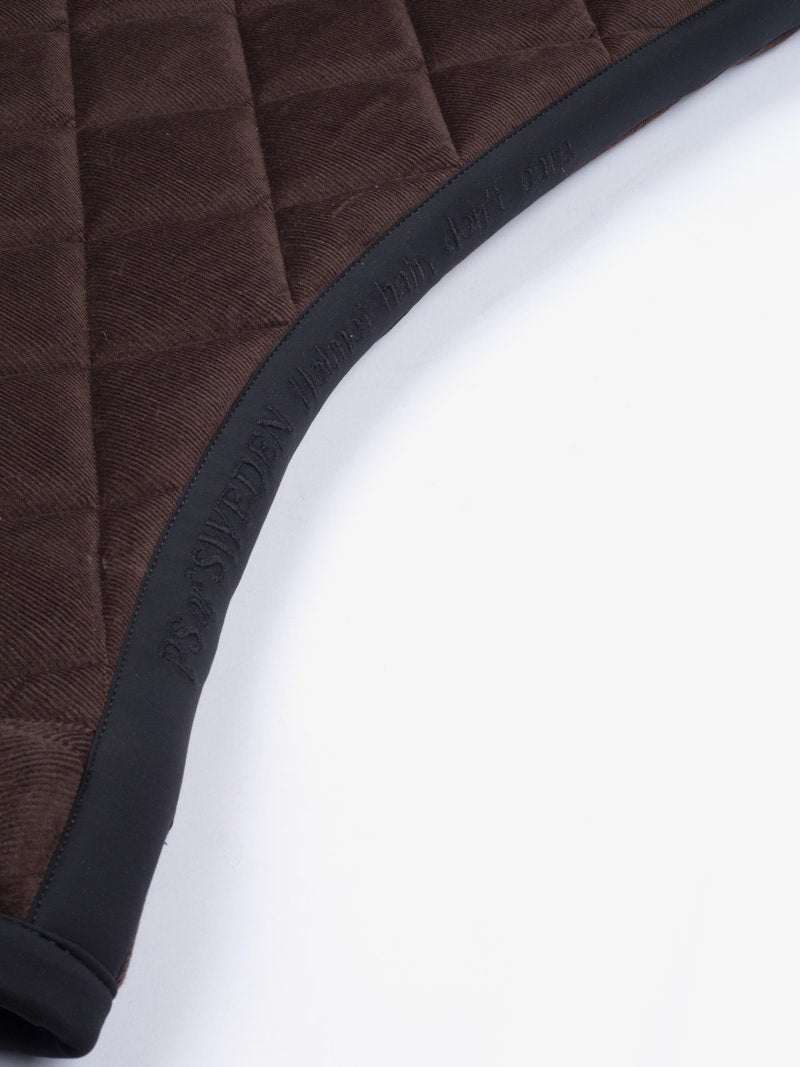 PS of Sweden Classic Corduroy Jump Saddle Pad - Coffee - PS of Sweden - Equiluxe Tack