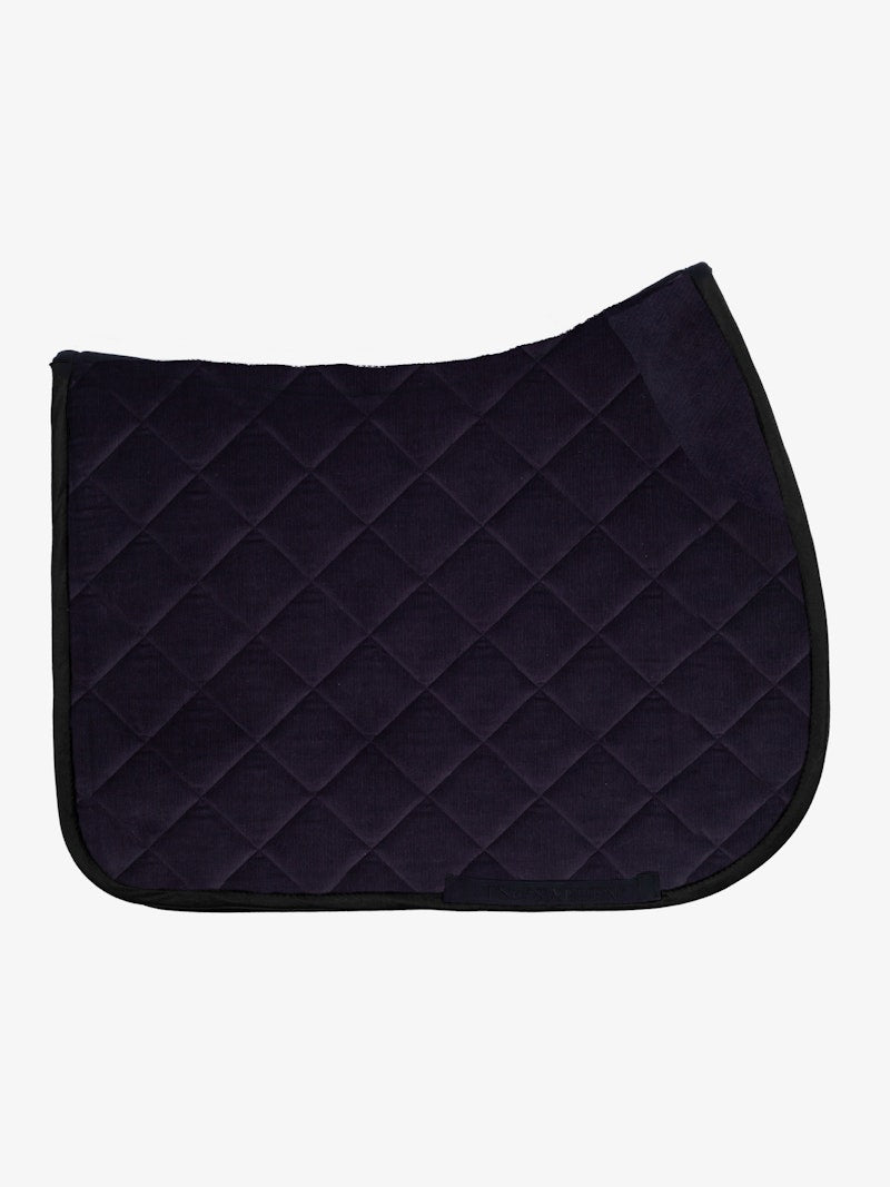 PS of Sweden Classic Corduroy Jump Saddle Pad - Navy - PS of Sweden - Equiluxe Tack
