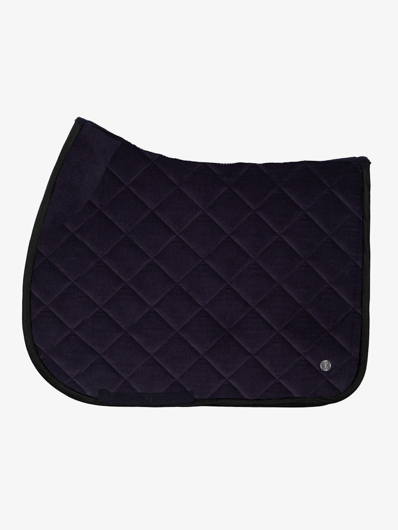 PS of Sweden Classic Corduroy Jump Saddle Pad - Navy - PS of Sweden - Equiluxe Tack
