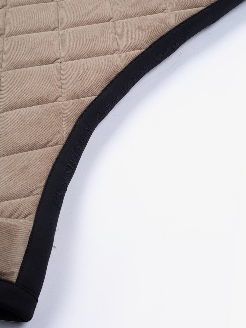 PS of Sweden Classic Corduroy Jump Saddle Pad - Sand - PS of Sweden - Equiluxe Tack