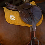 PS of Sweden Diamond Quilt Jumping Saddle Pad - Golden Brown - PS of Sweden - Equiluxe Tack