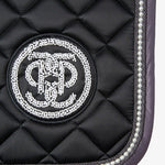 PS of Sweden Pearl Monogram Dressage Saddle Pad - Black - PS of Sweden - Equiluxe Tack